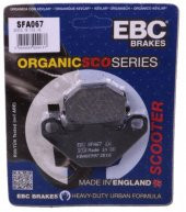 Ebc Sfa067 1991-2001 Kawasaki ZZR 250 Uyumlu Arka Fren Balatası Organik Balata - 1
