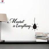 Oturma Odası, Ofis, Dükkan Duvar Sticker Zihniyet Her Şeydir Okul Sınıf Ofis İlham Verici Sözler Alıntı Cümle Çıkartmaları - 1