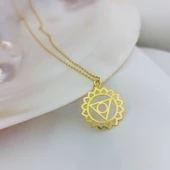 Vaoov 925 Ayar Gümüş Boğaz Çakrası Kolye thumbnail 3