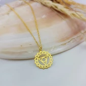 Vaoov 925 Ayar Gümüş Boğaz Çakrası Kolye thumbnail 5