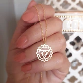 Vaoov 925 Ayar Gümüş Boğaz Çakrası Kolye thumbnail 1