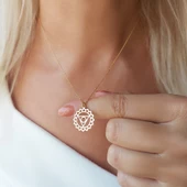 Vaoov 925 Ayar Gümüş Boğaz Çakrası Kolye thumbnail 4