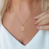 Vaoov 925 Ayar Gümüş Sakral Çakra Kolye thumbnail 5