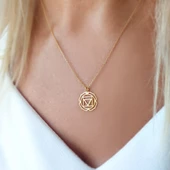 Vaoov 925 Ayar Gümüş Kök Çakra Kolye thumbnail 3