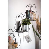 DEKORATİF METAL RAF BULUT DUVAR RAFI 3 LÜ SET ÇOK AMAÇLI KİTAPLIK FOTOĞRAFLIK STAND - 2