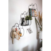 DEKORATİF METAL RAF BULUT DUVAR RAFI 3 LÜ SET ÇOK AMAÇLI KİTAPLIK FOTOĞRAFLIK STAND - 3