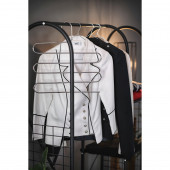 DEKORATİF ÇOK AMAÇLI METAL 5 RAFLI AYAKKABILIK ELBİSE ASKILIĞI PORTMANTO VE KONFEKSİYON ASKILIĞI SİYAH - 2