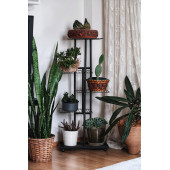 DEKORATİF METAL 5 RAFLI SAKSI STANDI KATLI DİKEY SAKSILIK ÇİÇEKLİK GARDEN - 1