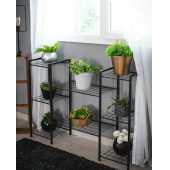 DEKORATİF METAL AYAKLI 8 TEL RAFLI SAKSI STANDI KATLI SAKSILIK ÇİÇEKLİK GARDEN - 2