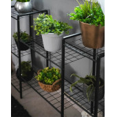 DEKORATİF METAL AYAKLI 8 TEL RAFLI SAKSI STANDI KATLI SAKSILIK ÇİÇEKLİK GARDEN - 3
