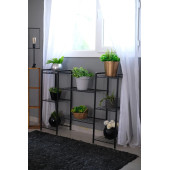 DEKORATİF METAL AYAKLI 8 TEL RAFLI SAKSI STANDI KATLI SAKSILIK ÇİÇEKLİK GARDEN - 4