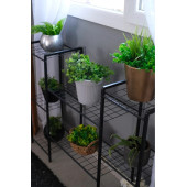 DEKORATİF METAL AYAKLI 8 TEL RAFLI SAKSI STANDI KATLI SAKSILIK ÇİÇEKLİK GARDEN - 6