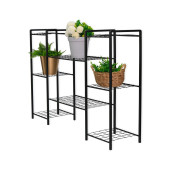 DEKORATİF METAL AYAKLI 8 TEL RAFLI SAKSI STANDI KATLI SAKSILIK ÇİÇEKLİK GARDEN - 8