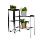 DEKORATİF METAL AYAKLI 5 TEL RAFLI SAKSI STANDI KATLI SAKSILIK ÇİÇEKLİK BAHÇE VE BALKON DEKORU GARDEN - 6