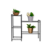 DEKORATİF METAL AYAKLI 5 TEL RAFLI SAKSI STANDI KATLI SAKSILIK ÇİÇEKLİK BAHÇE VE BALKON DEKORU GARDEN - 7