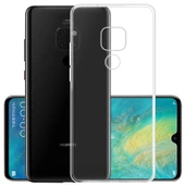 Huawei Mate 20 Kılıf Soft Silikon Şeffaf Arka Kapak - 1