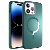 Apple iPhone 14 Pro Kılıf Magsafe Wireless Şarj Özellikli Kamera Çerçeveli Mat Stil Kapak - 2