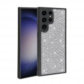 Galaxy S23 Ultra Kılıf Parlak Taşlı Tasarım Full Parlak Taşlı Sert Ston Kapak - 2