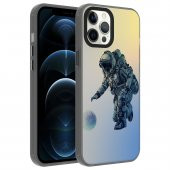 Apple iPhone 12 Pro Max Kılıf Desenli Mesajlı Dragon Sert Kapak - 2