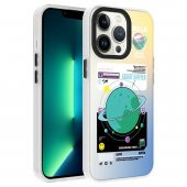 Apple iPhone 13 Pro Kılıf Desenli Mesajlı Dragon Sert Kapak - 2