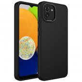 Samsung Galaxy A03 Kılıf İçi Kadife Metal Çerçeve ve Buton Tasarımlı Silikon Zore Luna Kapak - 1