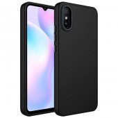 Xiaomi Redmi 9A Kılıf İçi Kadife Metal Çerçeve ve Buton Tasarımlı Silikon Zore Luna Kapak - 1