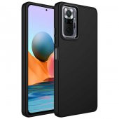 Xiaomi Redmi Note 10 Pro Kılıf İçi Kadife Metal Çerçeve ve Buton Tasarımlı Silikon Zore Luna Kapak - 1