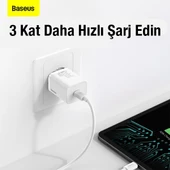 Baseus Super Şarj Akım Korumalı 30W Type-C Şarj Adaptörü İphone 11 12 13 14 15 Pro Max Şarj Başlık - 8