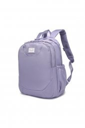 Bagacar Smart Bag 3199 Okul ve Günlük Laptop Bölmeli Sırt Çantası Eflatun - 1