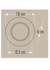 5 ADET CATA CT 5257 Beyaz Kasa Zebra Led Spot 6W 3 Renkli thumbnail 3