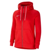 Nike W Nk Flc Park20 Fz Hoodie Kadın Kırmızı Futbol Sweatshirt CW6955-657 - 1