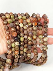 Jasper Taşı YARIM Dizi 8-8,5mm Aralığı (43140) (18cm uzunluğundadır) thumbnail 2