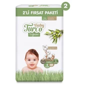 Baby Turco Doğadan 2'li Ekonomik Fırsat Paketi Bebek Bezi 5 Numara Junior 116 Adet - 2