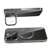 Gpack Apple iPhone 15 Pro Kılıf Cam Kapak Kamera Korumalı Standlı Magsafeli - 2