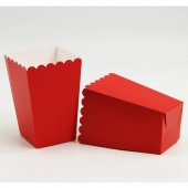 Kırmızı Renk Mısır (Popcorn) Kutusu (10 Adet) - 2