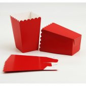 Kırmızı Renk Mısır (Popcorn) Kutusu (10 Adet) - 3