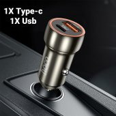 Coofbe Hc Seri Turbo Şarj 20W Araç Şarjı USB + Type-C Girişli QC3.0 Araç Çakmaklık Şarj Başlığı - 4