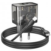 Coofbe HC Seri Şarj Akım Korumalı 20W Type-C USB Girişli Şarj Başlığı Ve 1Mt Lightning Kablo Şarj Seti İphone İle Uyumlu - 4