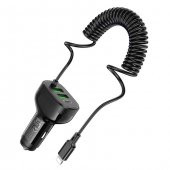 Coofbe Hc Seri Araç Şarj İstasyonu 30W 2 USB+ Type-C Girişli Araç Şarjı Araç Çakmaklık Şarjı Set - 4