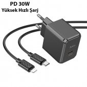 Coofbe HC Seri Akım Koruma 30W Şarj Başlık Ve 1Mt İphone Şarj Kablo İphone 11 12 13 14 Pro Max Şarj - 2