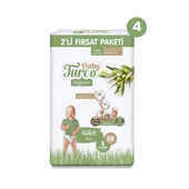 Baby Turco Doğadan 2'li Mega Fırsat Paketi Külot Bez 5 Numara Junior 232 Adet - 2
