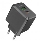 Coofbe HC Seri Akım Koruma QC3.0+20W Şarj Başlık USB+Type-C Girişli Şarj Aleti Type-C Girişli Hızlı Şarj Adaptörü - 1