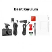 Coofbe 1080P FUL HD 140° Geniş Açı Lens Gece Görüşü Akıllı Araç Ön Arka Araç Kamerası Şarjlı 30fps - 3