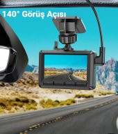 Coofbe 1080P FUL HD 140° Geniş Açı Lens Gece Görüşü Akıllı Araç Kamerası Şarjlı 30fps Sürüş Kaydedici - 7