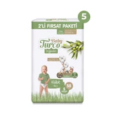 Baby Turco Doğadan 2'li Ultra Fırsat Paketi Külot Bez 5 Numara Junior 290 Adet - 2