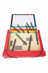 Lastikli Klasör Erkek Figürlü 1 Adet İpli Klasör 32x24x6 cm Okul Öğrenci Klasörü Lastikli Çanta İpli Dosya - 3