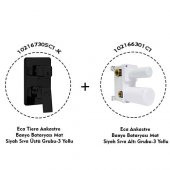 Eca Tiera Ankastre Mat Siyah Banyo Bataryası 2 Parça Set / 3 Yollu (102167305C1-K+102166301C1) - 2