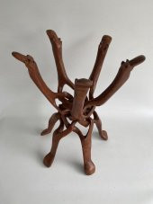 El Oyması Deve Başlı Ahşap Sehpa Ayağı 50x37 cm - 2