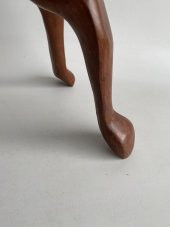 El Oyması Deve Başlı Ahşap Sehpa Ayağı 50x37 cm - 6