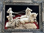 Olimpiyatlarda Yarışan Romalı Güzel Kadın Temalı Halı Tablo 95x75cm (Hafif Kusurlu) - 3